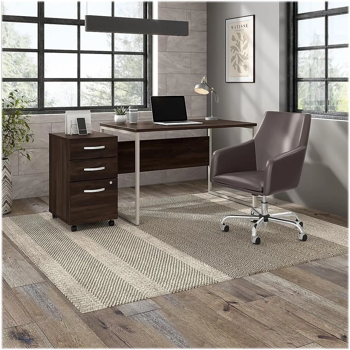 Bush Business Furniture Hybrid 3 Drawer Mobile File Cabinet