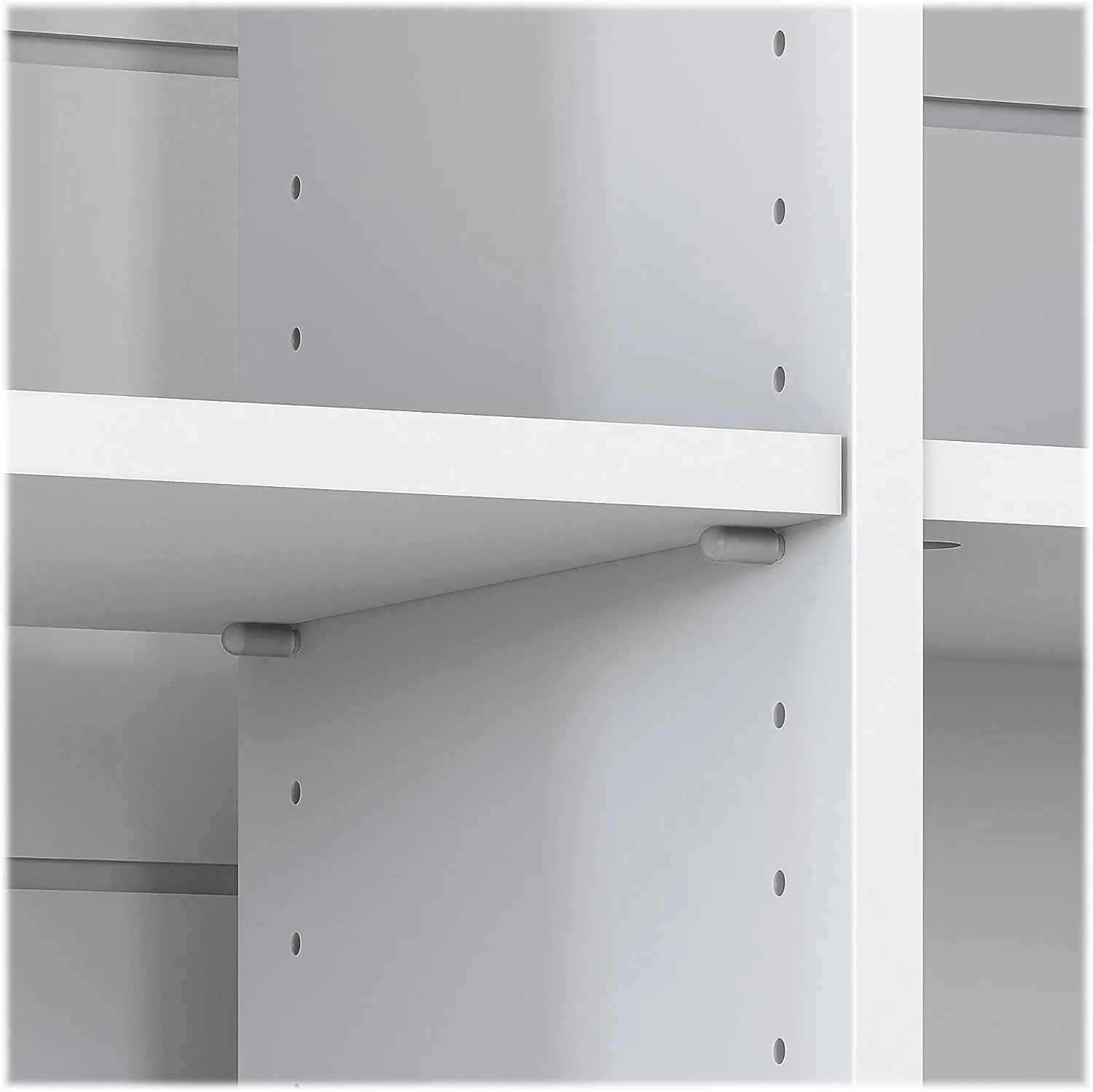 Bush Furniture Mayfield 6 Cube Bookcase in Pure White and Shiplap Gray | Storage for Home Office Workspace Shiplap Gray/Pure