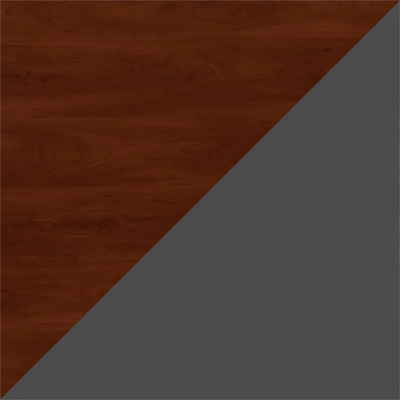 Bush Business Furniture Series C 66W x 30D Office Desk with Mobile File Cabinet in Hansen Cherry Hansen Cherry 66W x 30D
