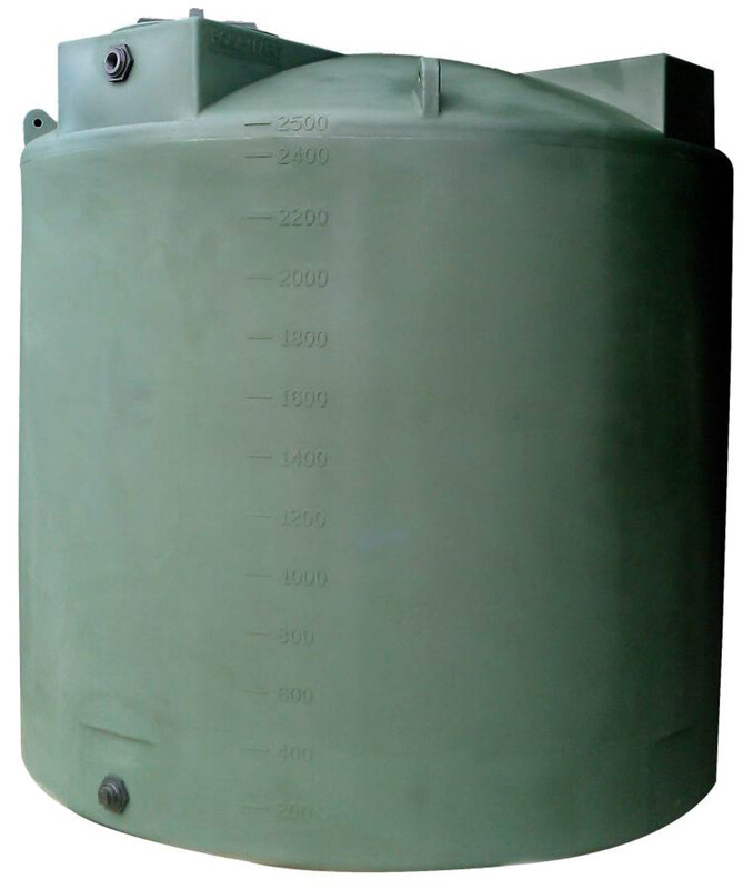 Snyder Industries 2500 Gallon Green Vertical Water Tank