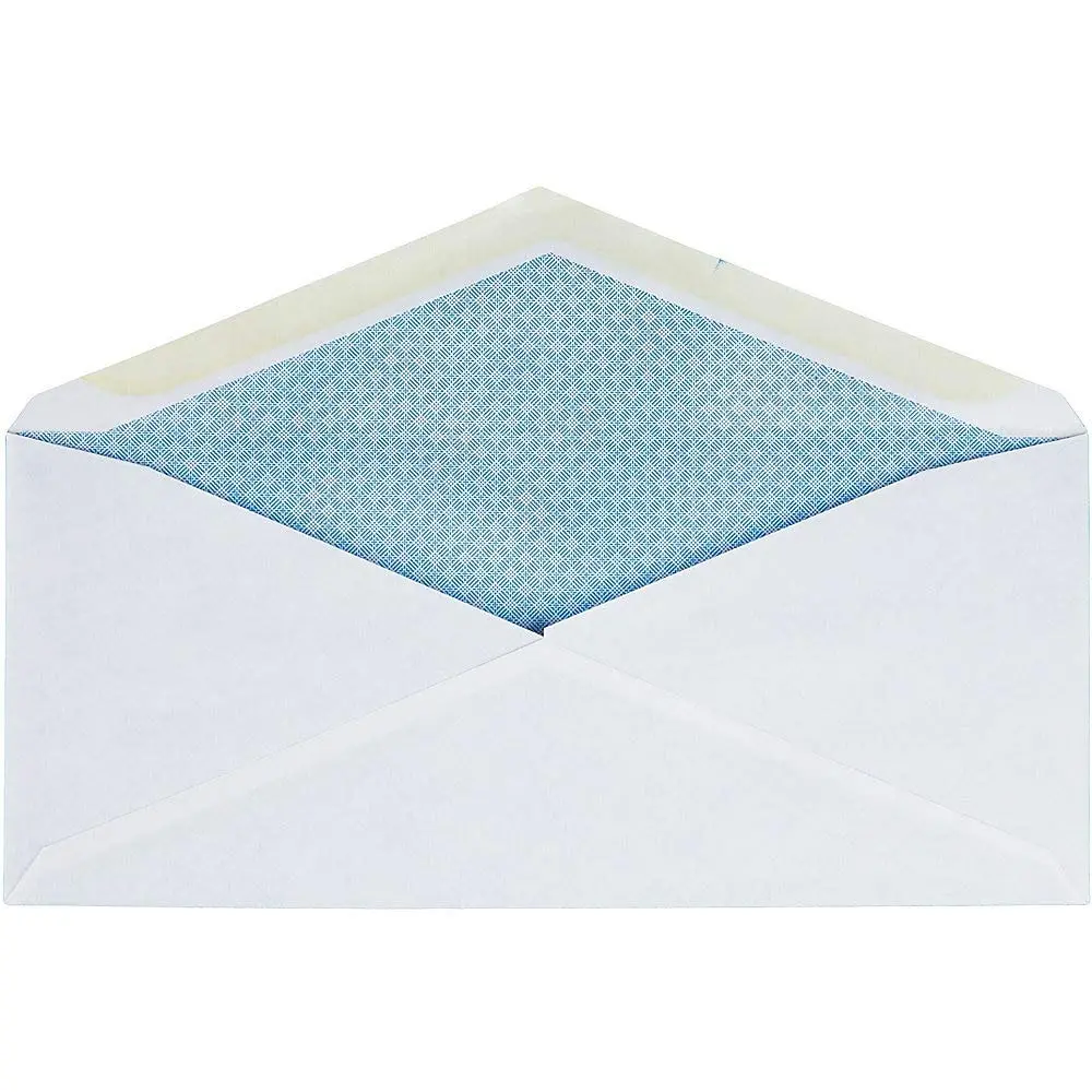Business Source #10 Envelopes with Security Tint, Double Windows, 9.5" x 4.125", White, 500 Count
