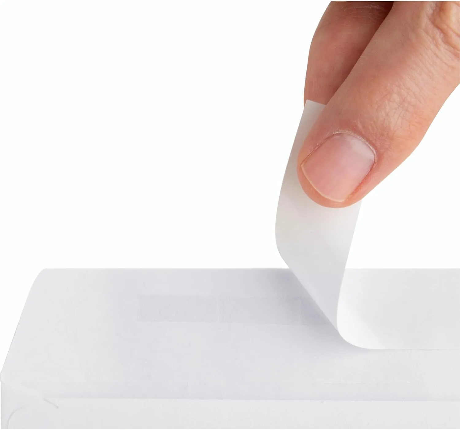 Business Source Plain Peel/Seal Business Envelopes - #10 - 9 1/2" x 4 1/8" - 24 lb - 500/Box - White