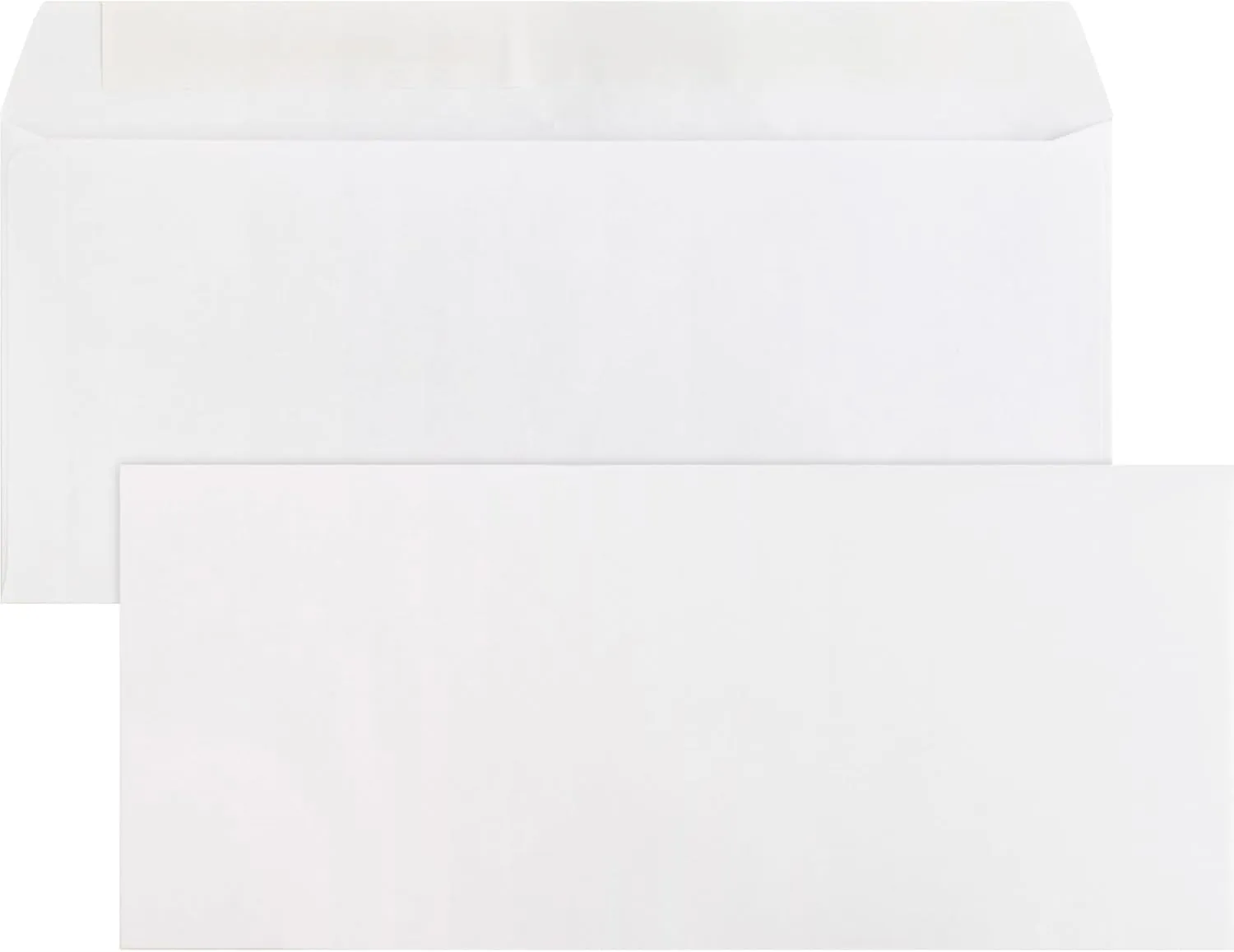 Business Source Plain Peel/Seal Business Envelopes - #10 - 9 1/2" x 4 1/8" - 24 lb - 500/Box - White