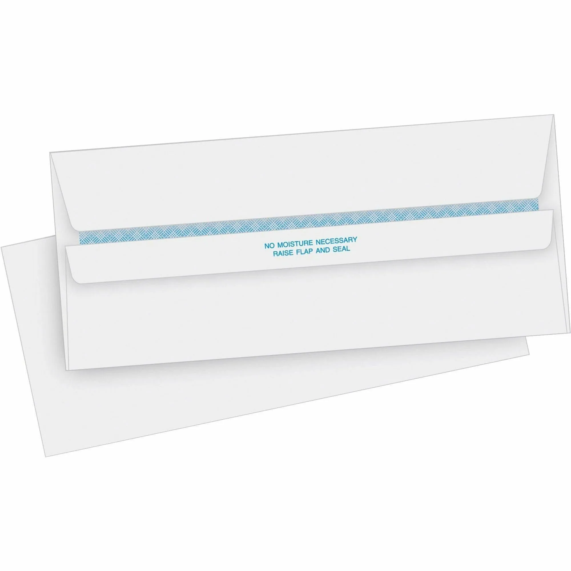 Business Source Self-Seal Security Invoice Envelopes #10 (4.5 x 9.5 in), 24 lb, White, 500/Box