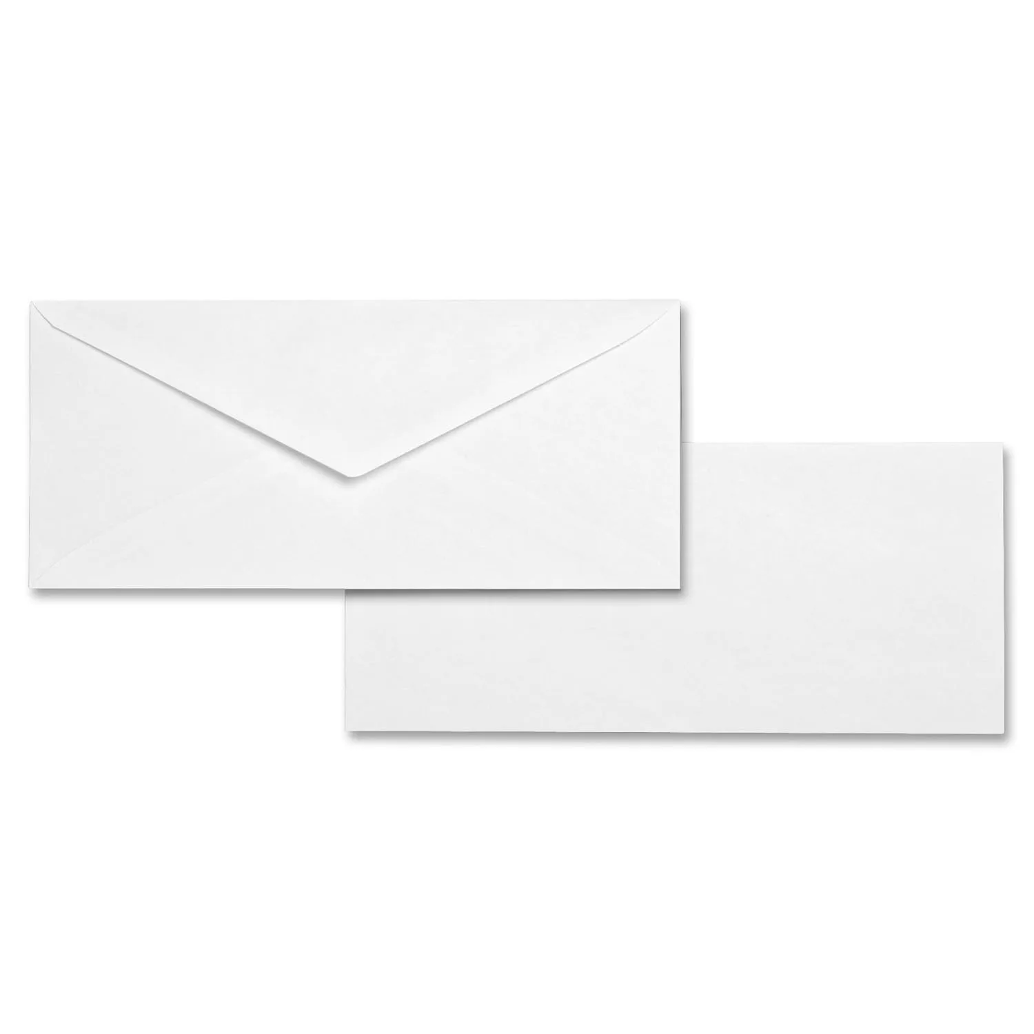 Business Source No. 10 White Wove V-Flap Business Envelopes, Pack of 500