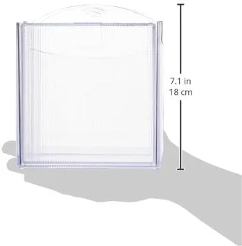 Business Source 2-Drawer Desktop Storage Organizer, Clear, 6 x 6 x 6 in