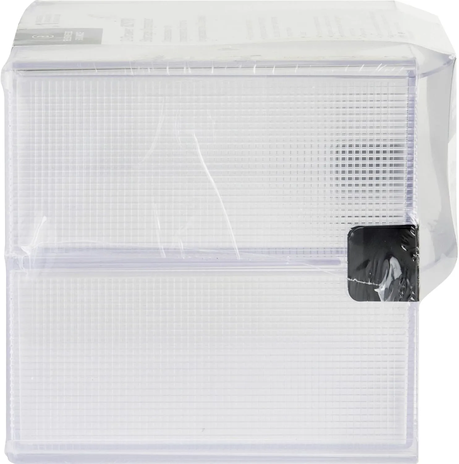 Business Source 2-Drawer Desktop Storage Organizer, Clear, 6 x 6 x 6 in