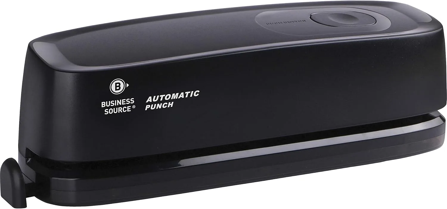 Business Source 3-Hole Electric Hole Punch
