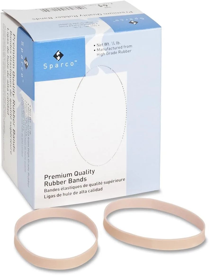 Sparco Premium Quality Rubber Bands - Size: #64 - 3.50in Length x 0.25in Width - 30 mil Thickness - Sustainable