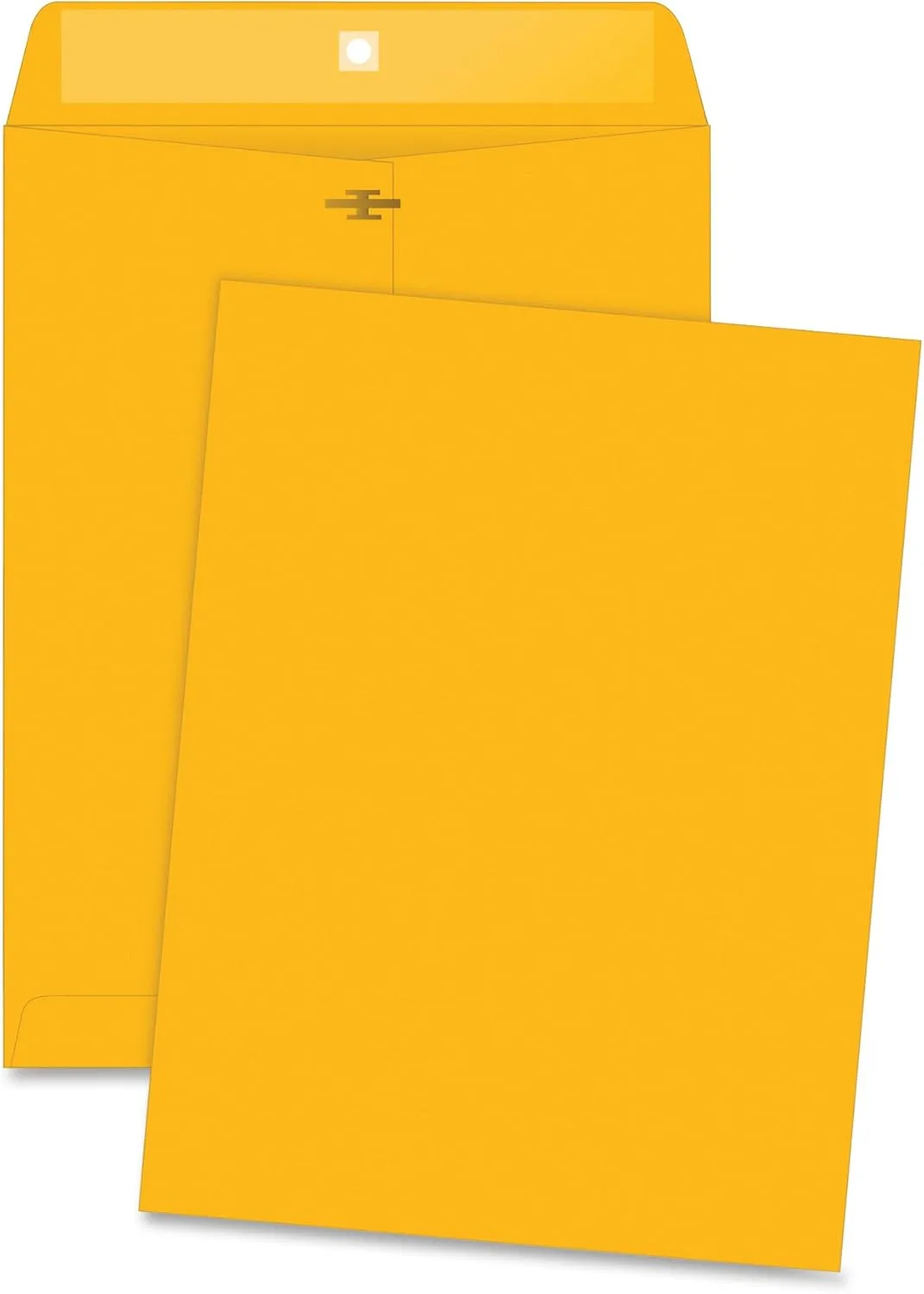 Business Source Rugged Kraft Clasp Envelope - 9 x 12, 32 lb, 100/Box