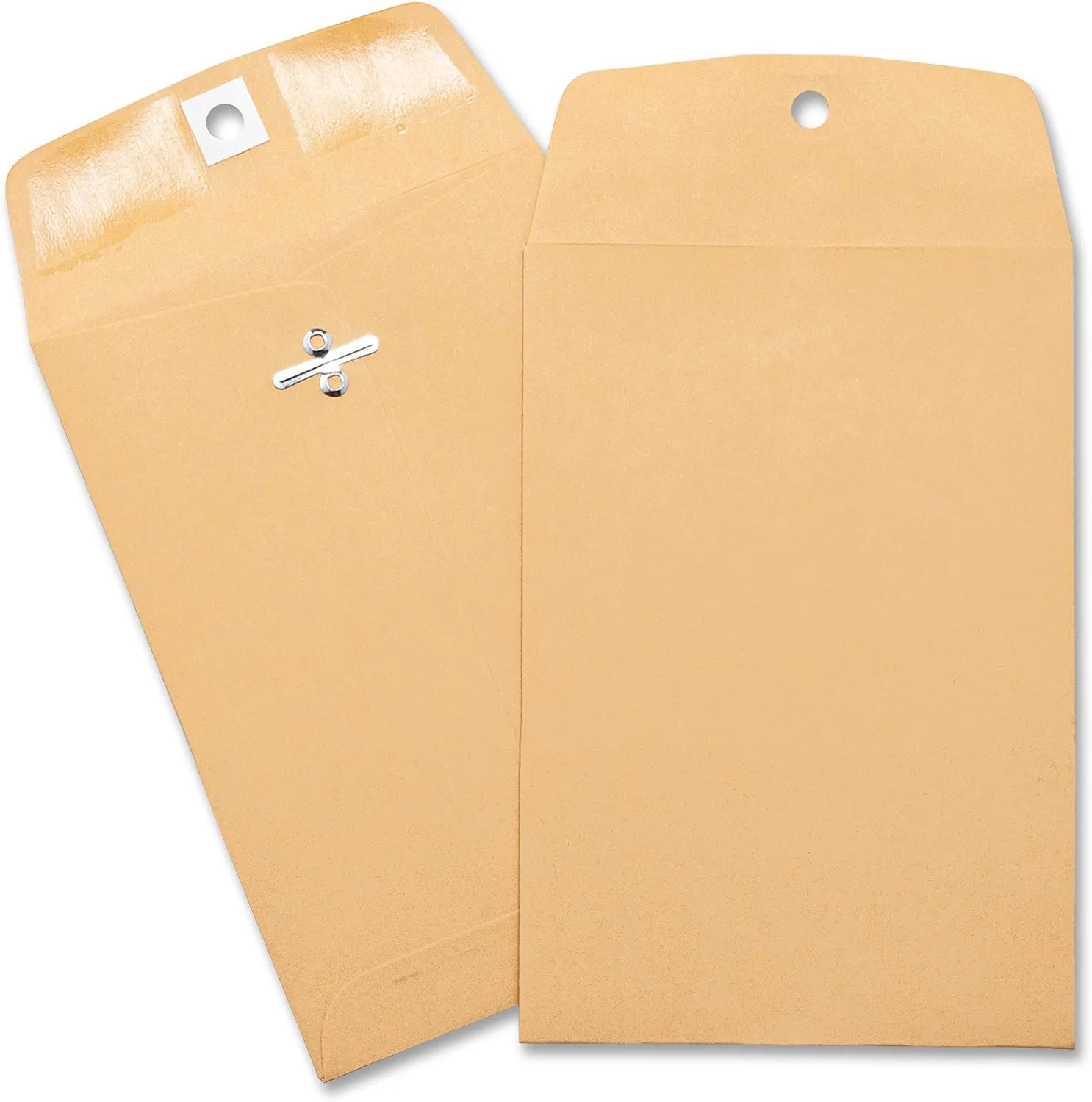 Business Source Heavy-duty Clasp Envelopes #35 - 5 x 7.5 in - Brown Kraft - 10 Count