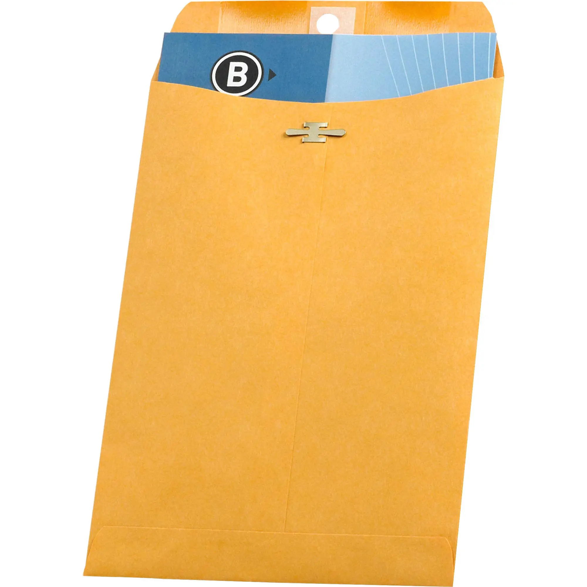 Business Source Heavy-Duty Clasp Envelopes - #63 6-1/2 x 9-1/2 - 100/Box