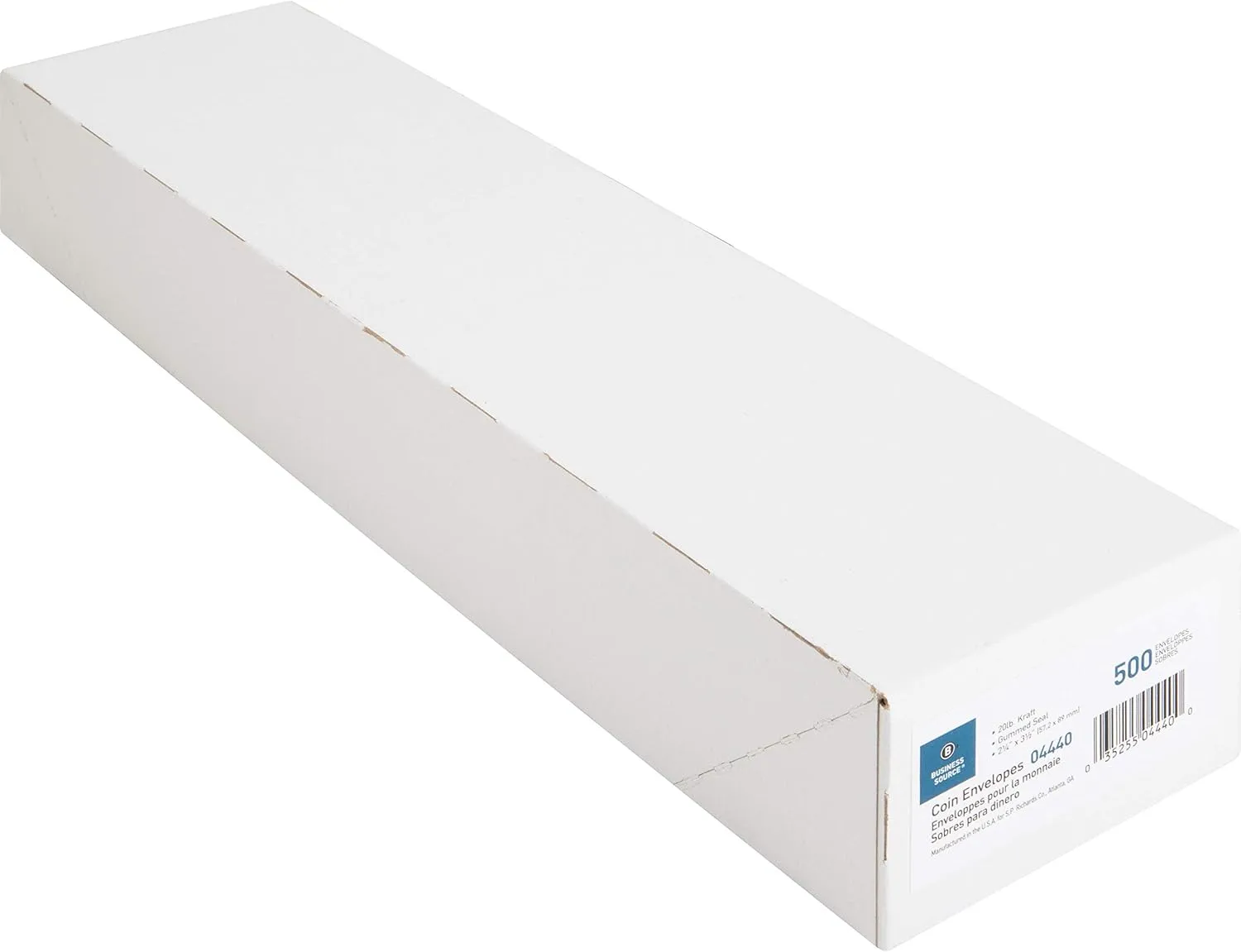 Business Source Small Coin Kraft Envelopes - #1 - 2-1/4 x 3-1/2 - 500/Box