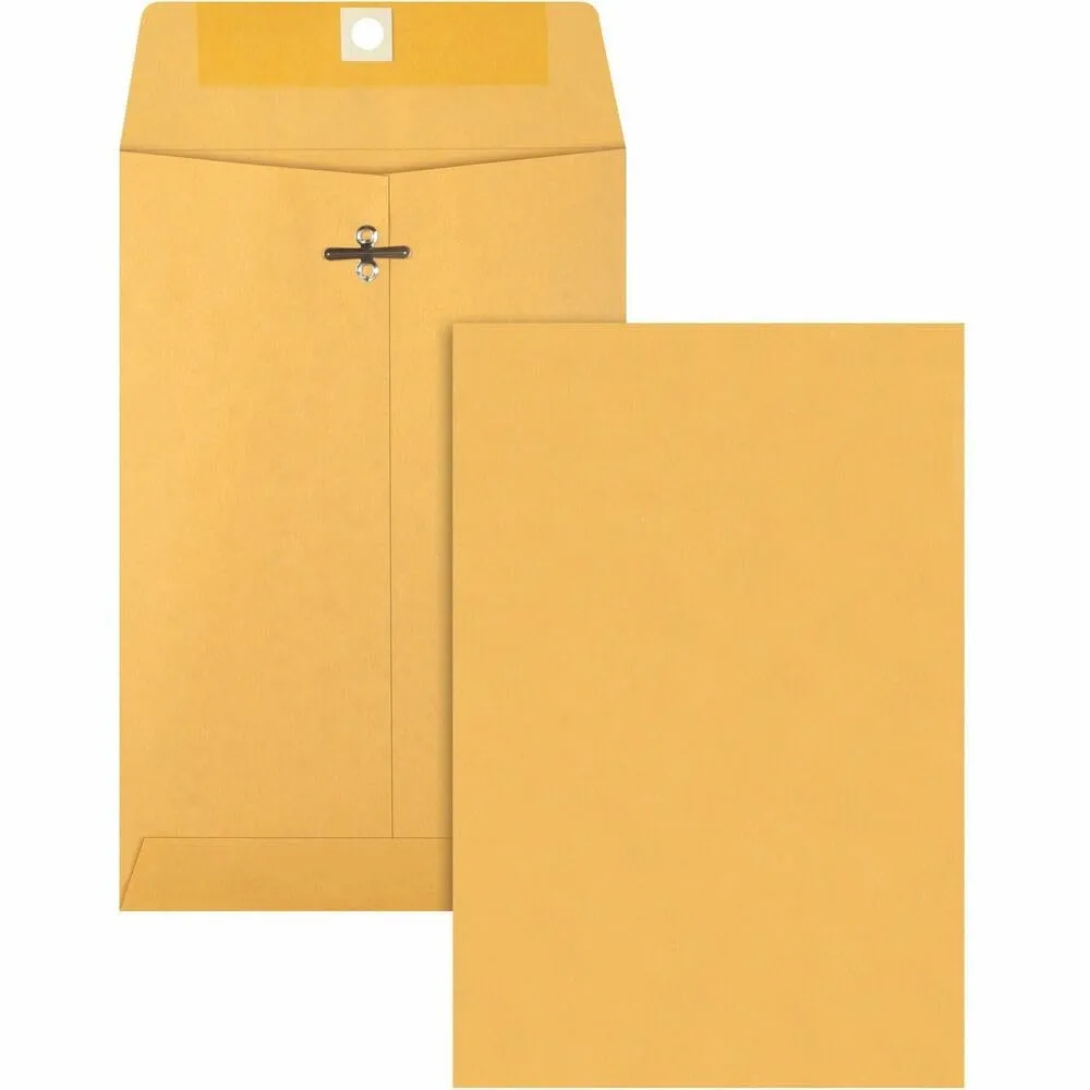 Business Source Heavy-duty Metal Clasp Envelopes - #55, 6 x 9 in, 100/Box