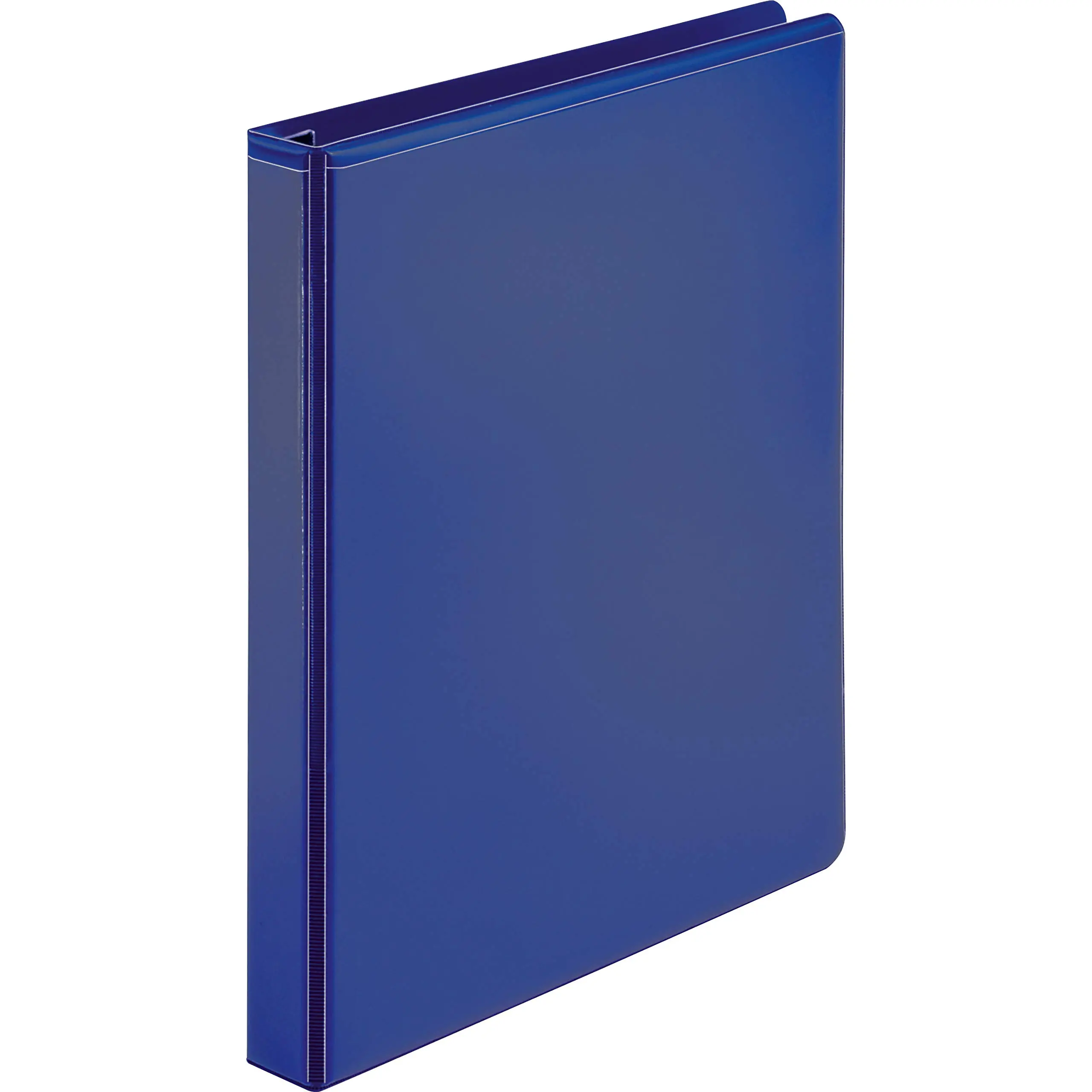 Business Source Navy D-ring Binder - 1in Capacity - Letter Size - 4 Pockets - Polypropylene