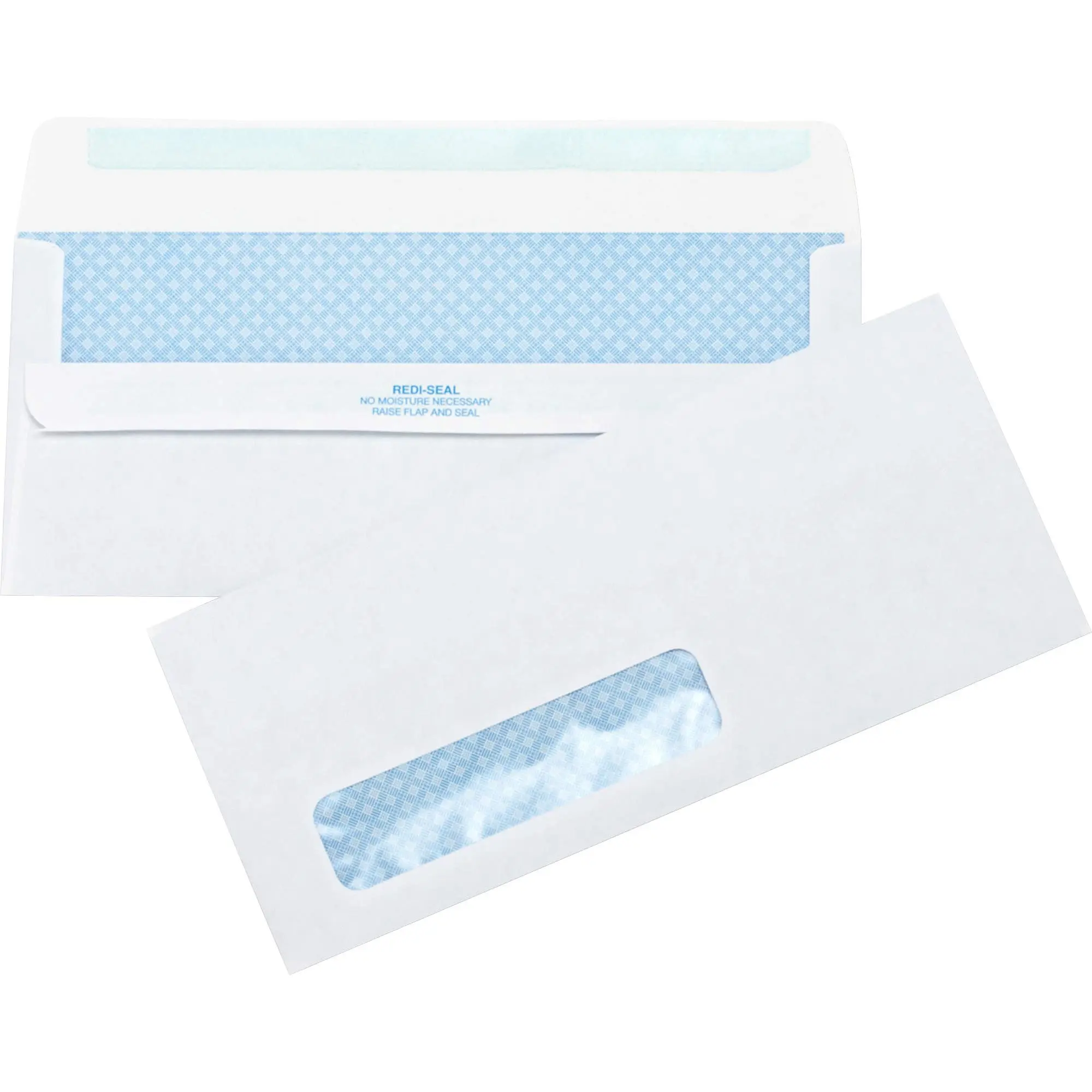 Business Source No.10 Window Invoice Envelopes, 9.5 x 4.5 in, 24 lb, Self-Seal, 500/Box (42207)