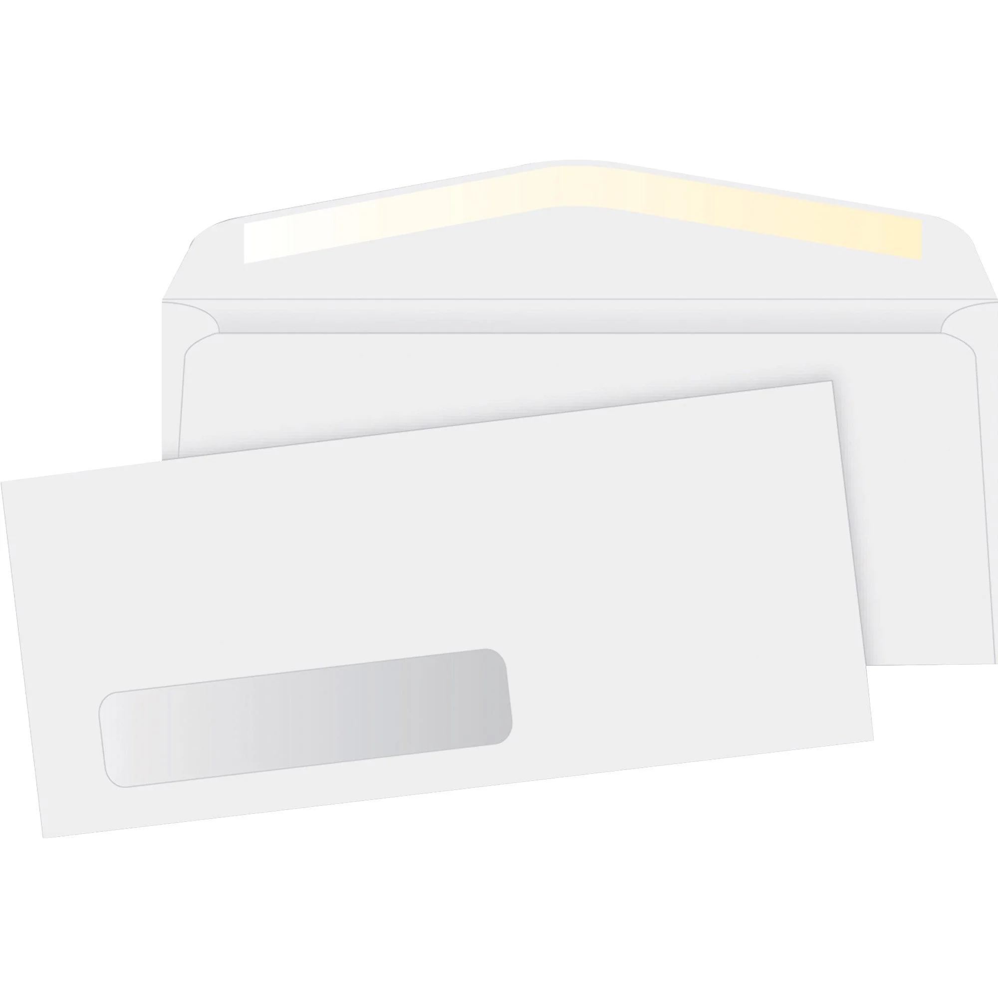 Business Source Economical No. 10 Window Envelope - Single Window - 9.5 x 4.125 in - 24 lb - White - 500/Box