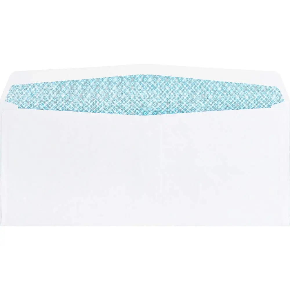 Business Source No. 9 Double Window Invoice Envelopes - #9 - 8 7/8in x 3 7/8in - 24 lb - White - 500/Box