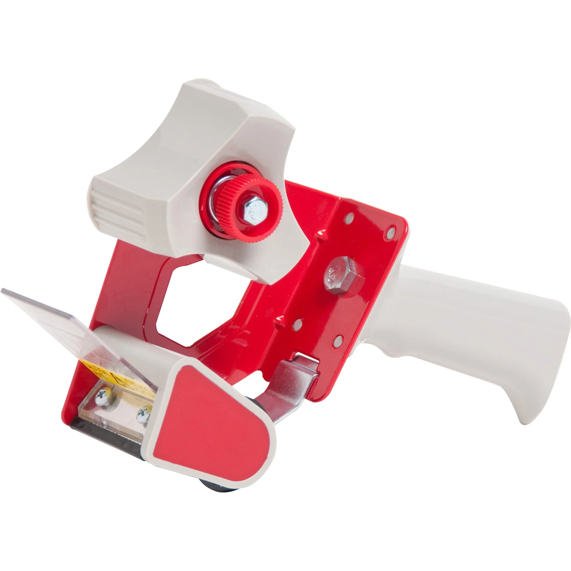 Business Source Pistol Grip Tape Dispenser - 3in Core - Adjustable Tension Mechanism - Red - 1 Each
