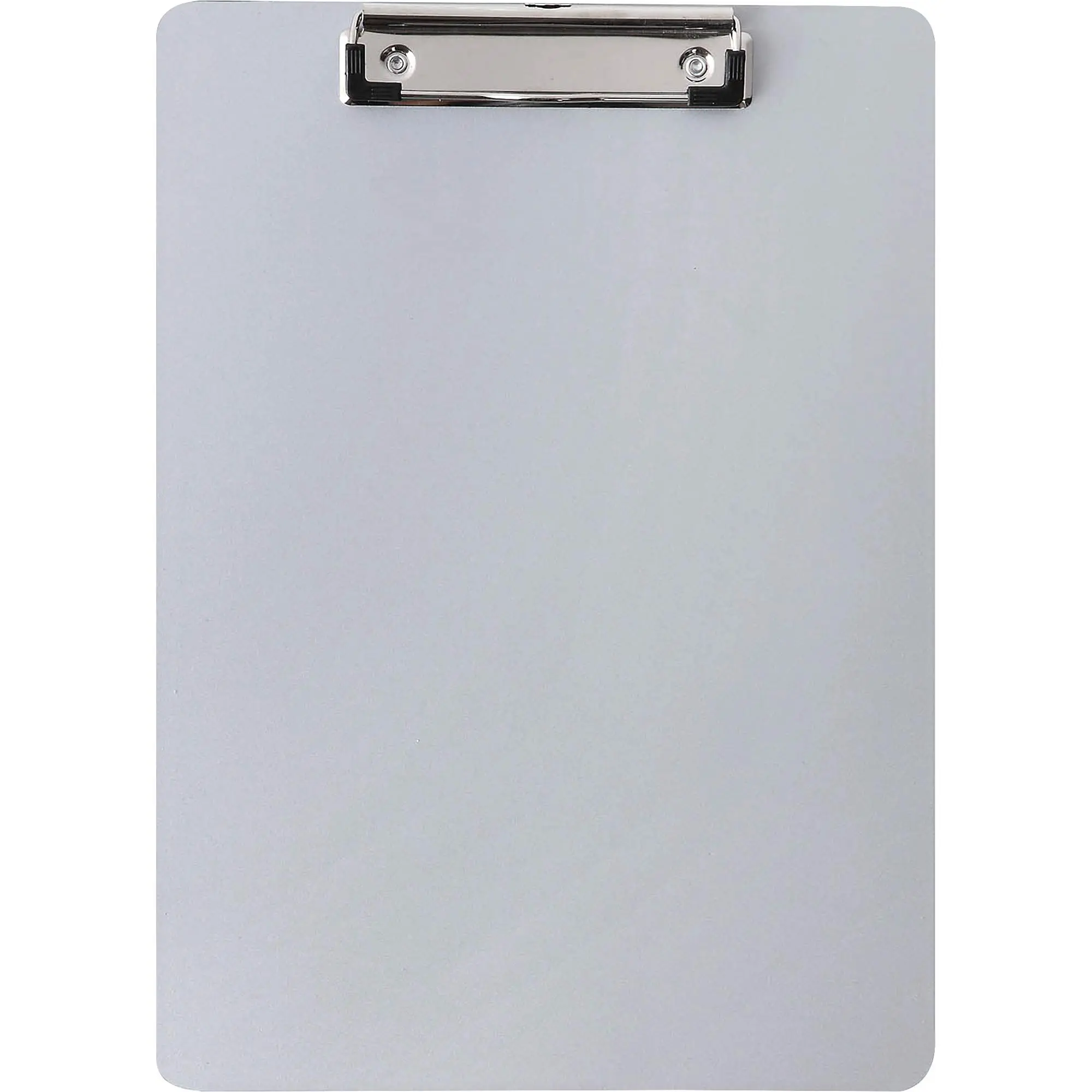 Business Source Plastic Clipboard - 8 1/2in x 11in Sheet Size - Plastic - Silver - 1 Each