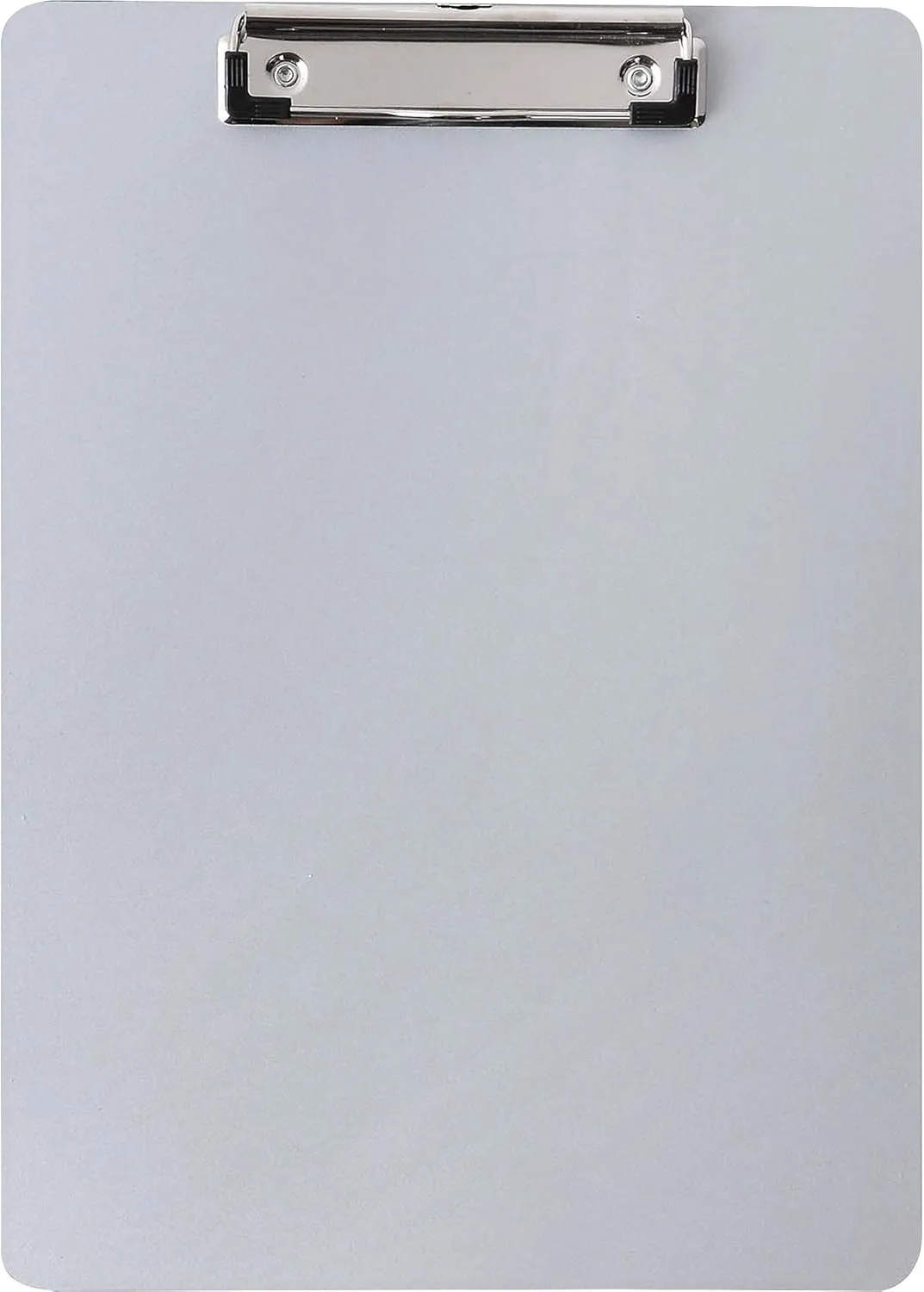 Business Source Plastic Clipboard - 8 1/2in x 11in Sheet Size - Plastic - Silver - 1 Each