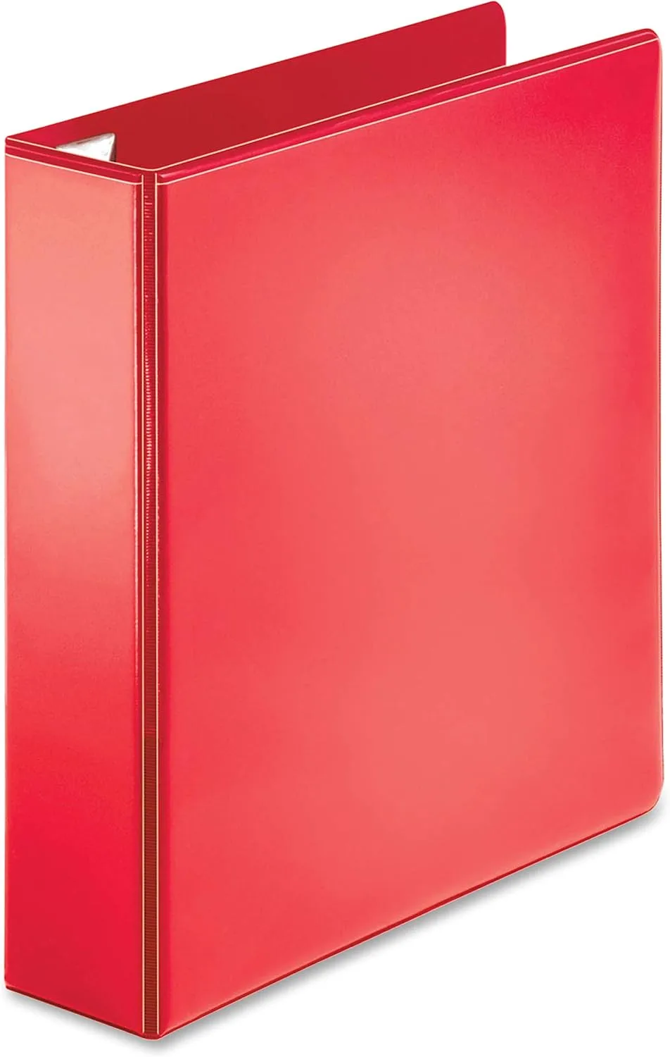 Business Source Red D-Ring Binder - 2in Capacity, Letter Size, 4 Pockets, Polypropylene