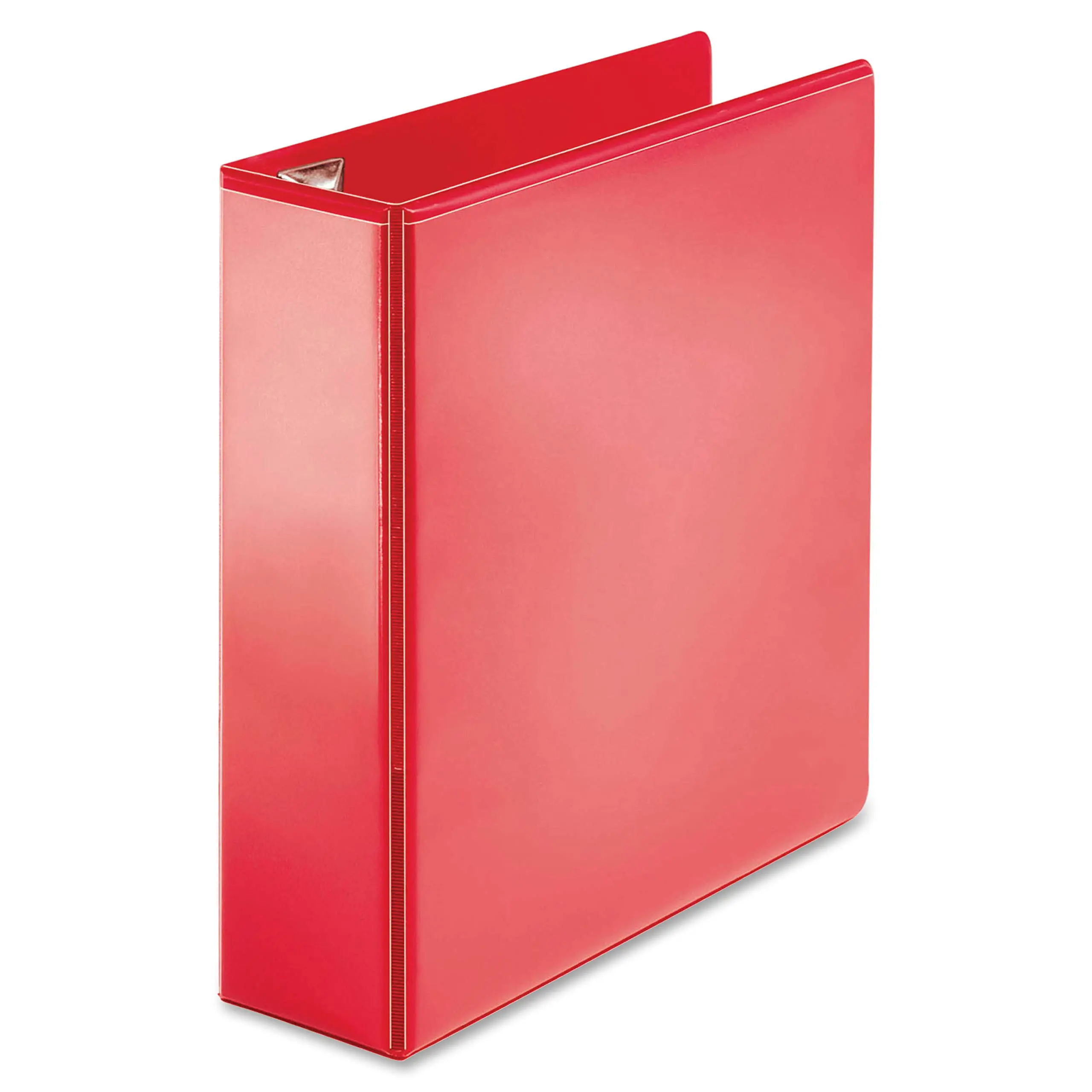 Business Source Red D-Ring Binder - 3in Capacity, Letter Size, Polypropylene