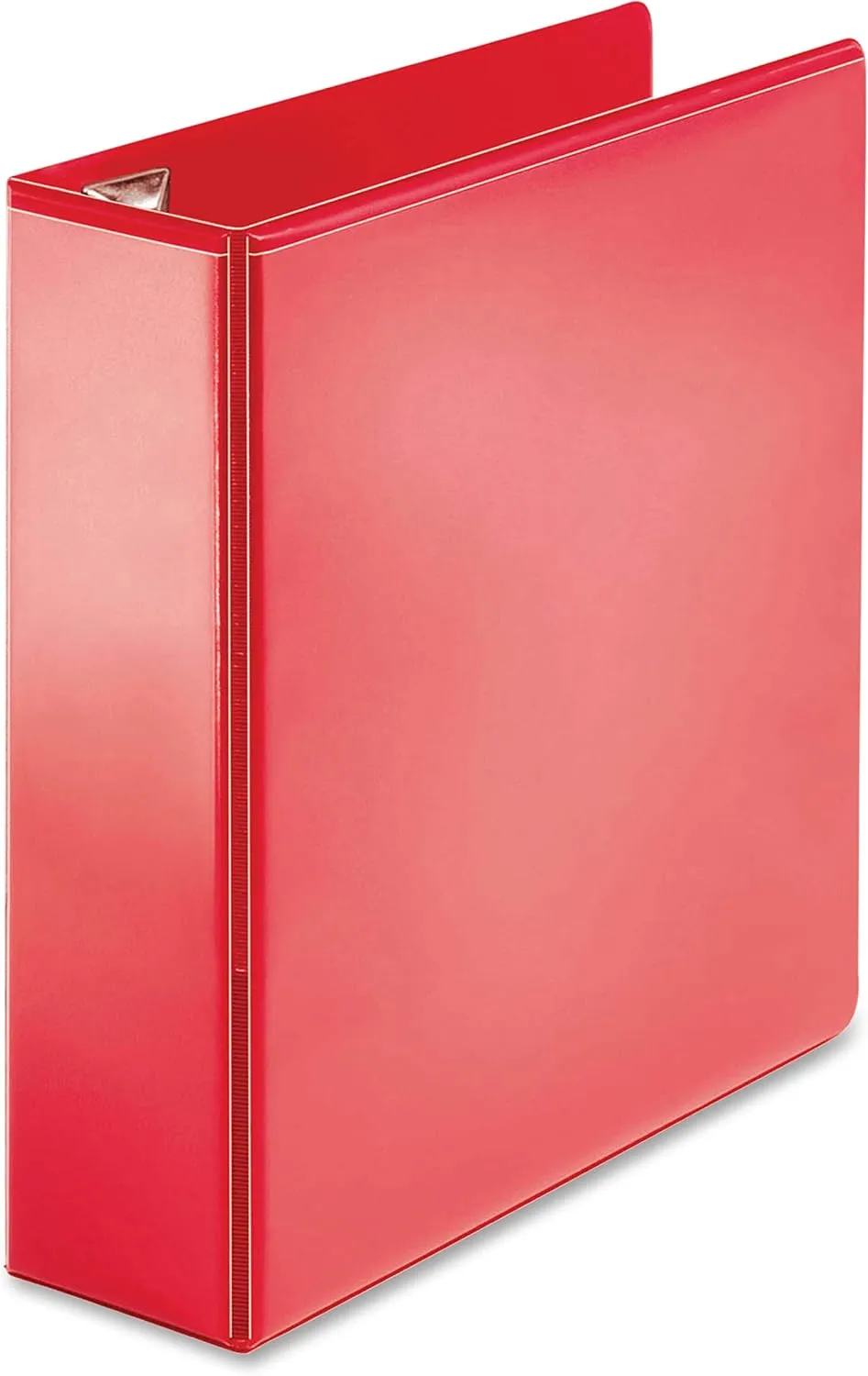 Business Source Red D-Ring Binder - 3in Capacity, Letter Size, Polypropylene