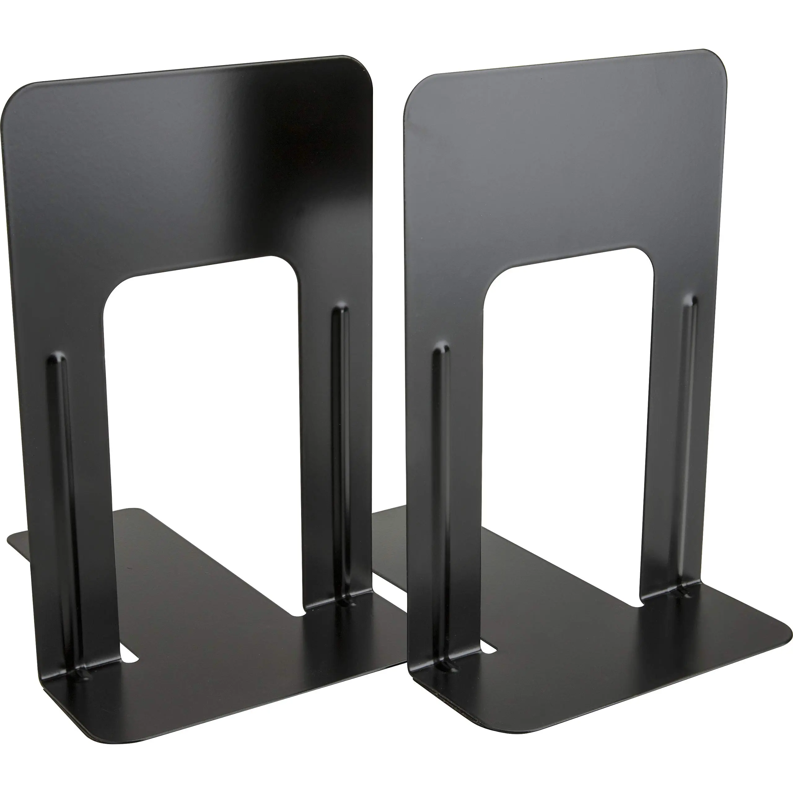 Business Source Heavy-gauge Steel Book Supports - 8.50inx9inx 6in Depth - Desktop - Non-skid Base, Scratch Resistant
