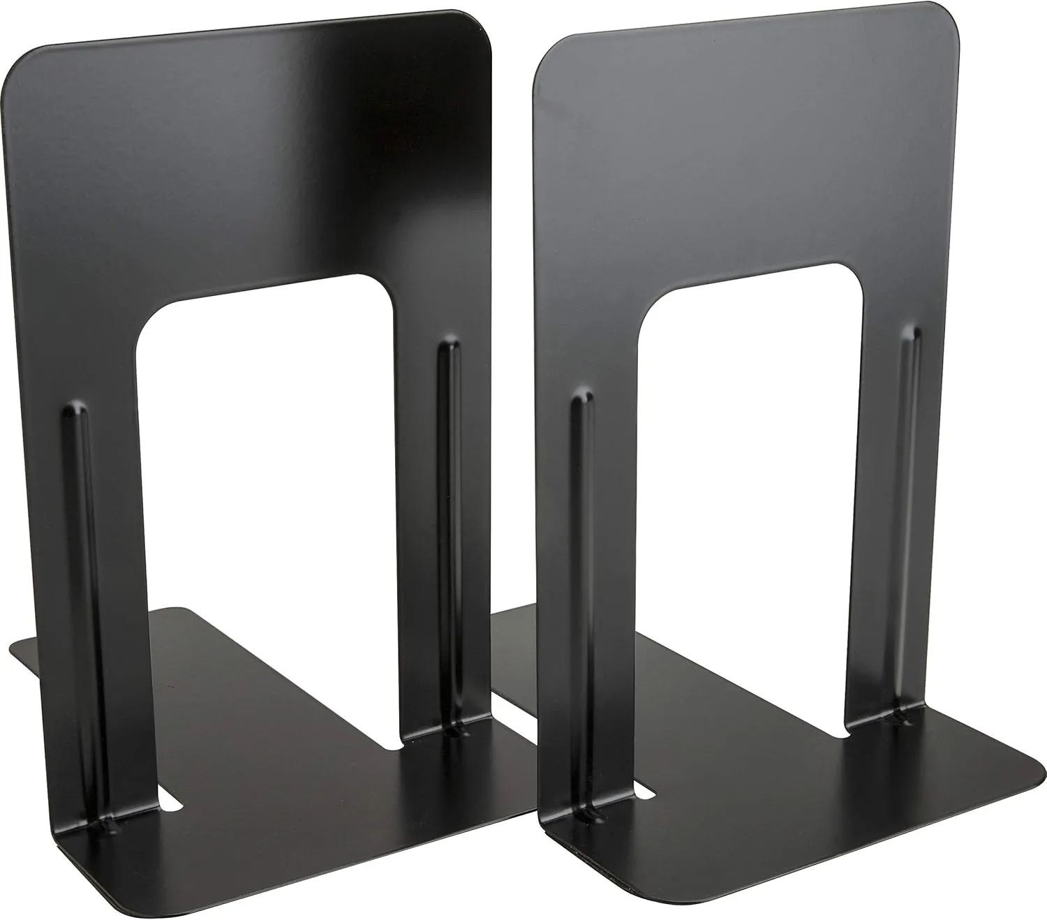 Business Source Heavy-gauge Steel Book Supports - 8.50inx9inx 6in Depth - Desktop - Non-skid Base, Scratch Resistant