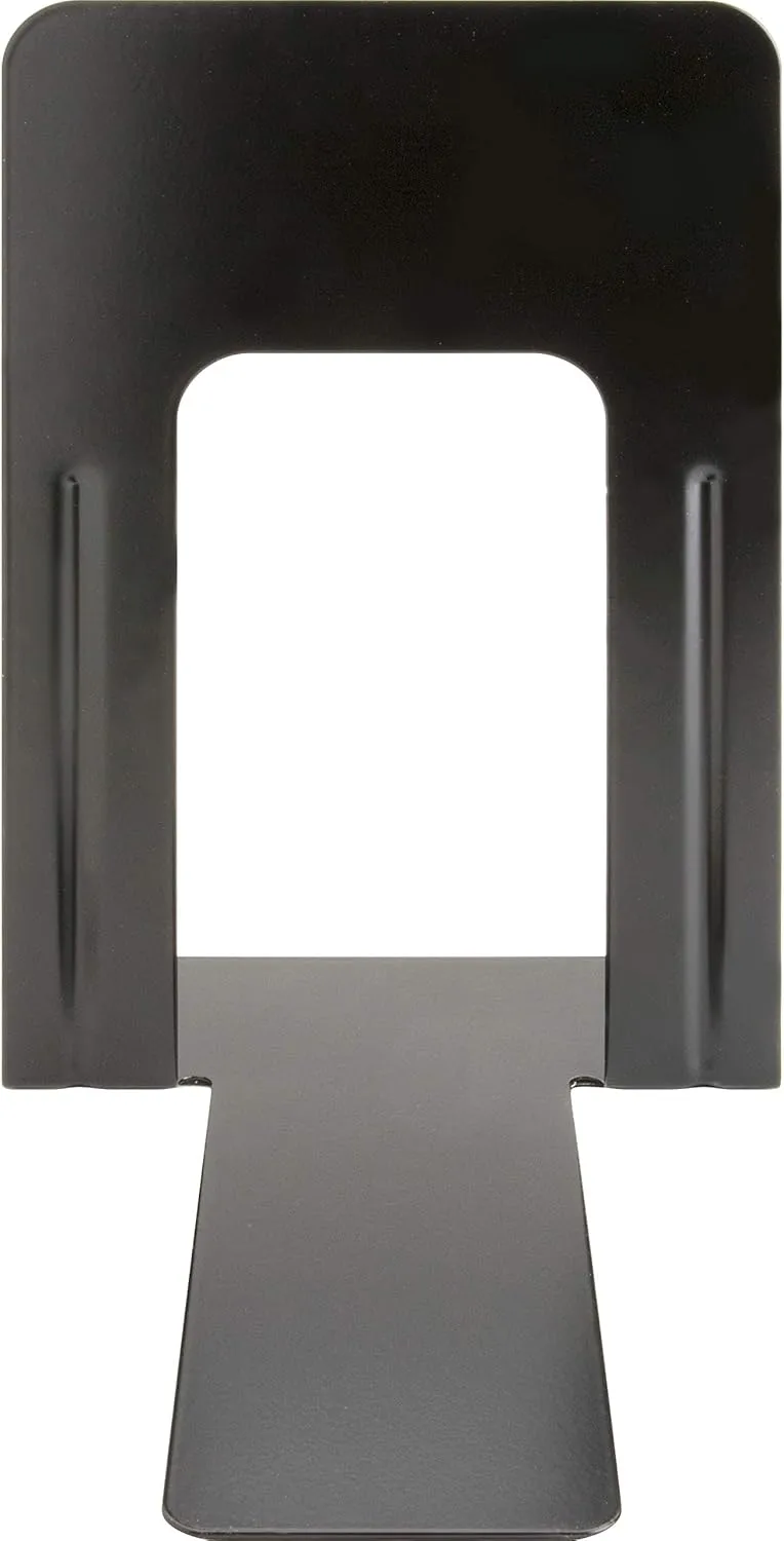 Business Source Heavy-gauge Steel Book Supports - 8.50inx9inx 6in Depth - Desktop - Non-skid Base, Scratch Resistant