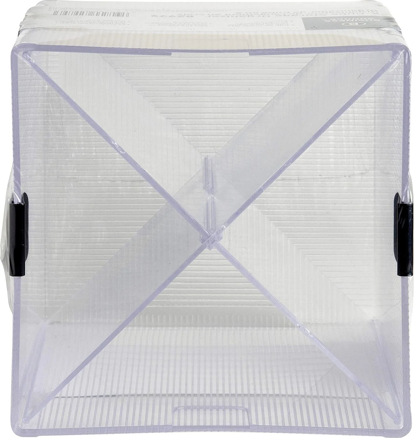 Business Source X-Cube Storage Organizer, 4 Compartment(s), 6inH x 6inW x 6inD, Desktop, Clear