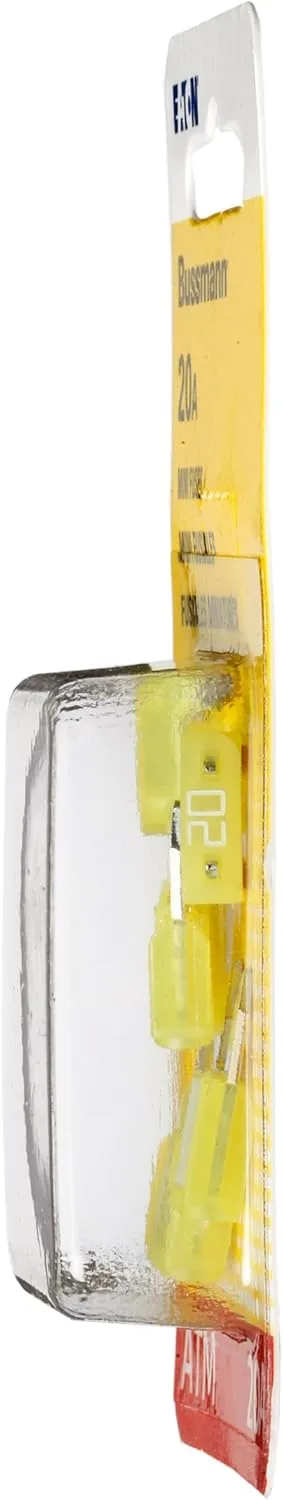 Bussmann - BP/ATM-20-RP 0408.1332 BP/ATM-20 20 Amp Fast Acting Mini-Fuse,Yellow