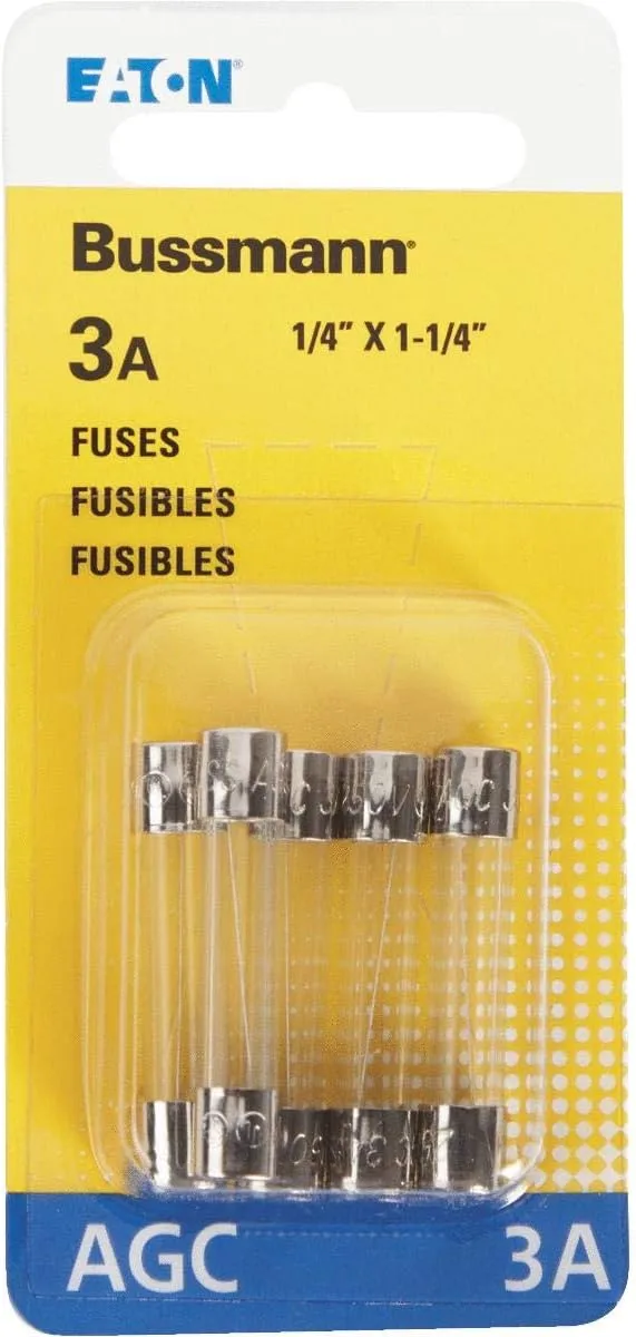 Bussman Cooper Fuse 3 Amp 5 Count