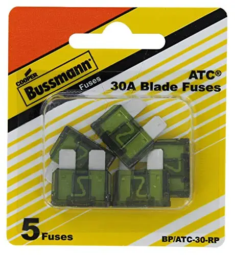 Bussmann BP/ATC-30-RP 30 Amp ATC Blade Fuse - Pack of 5