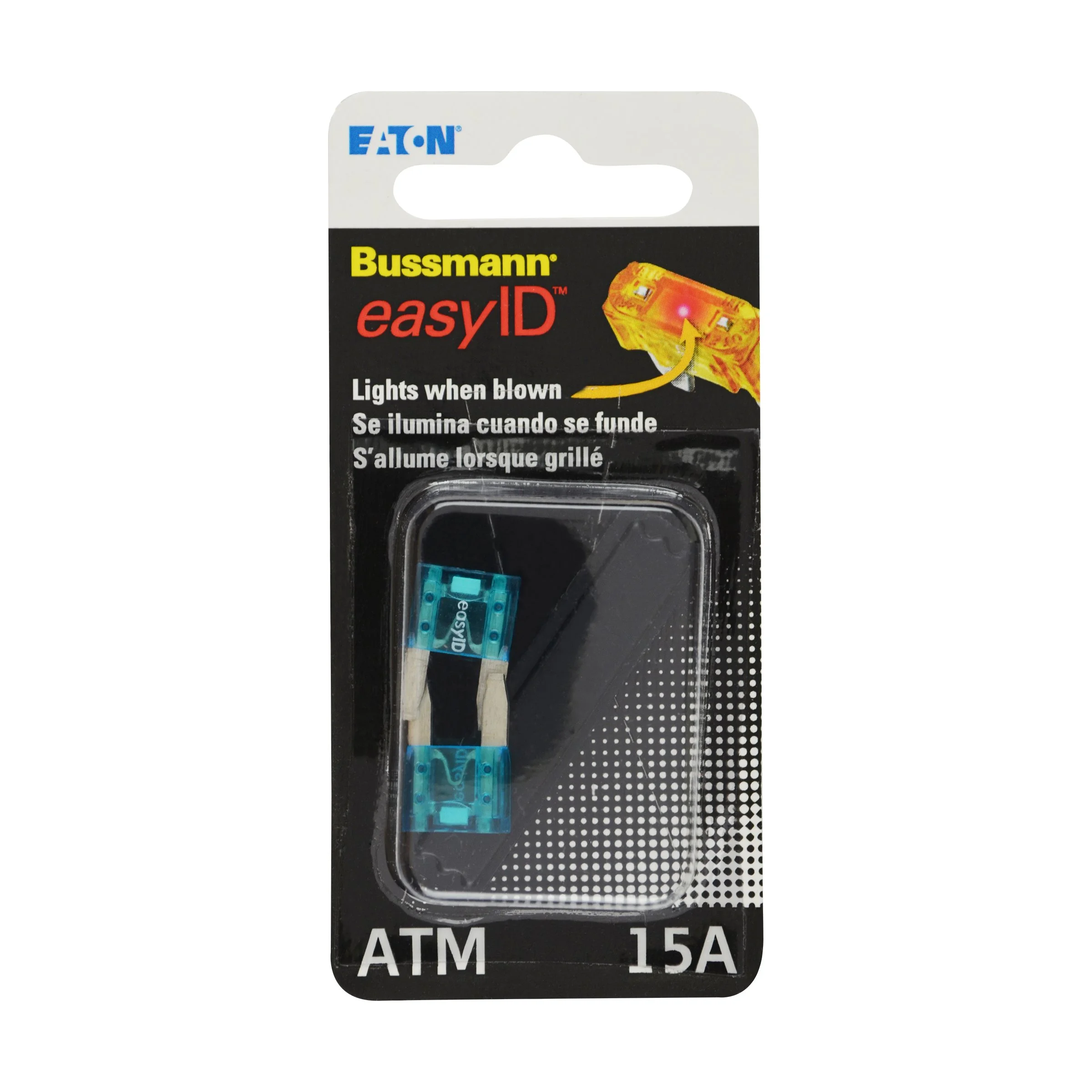 Bussmann BP/ATM-15ID easyID Illuminating Blade Fuse, (Pack of 2)