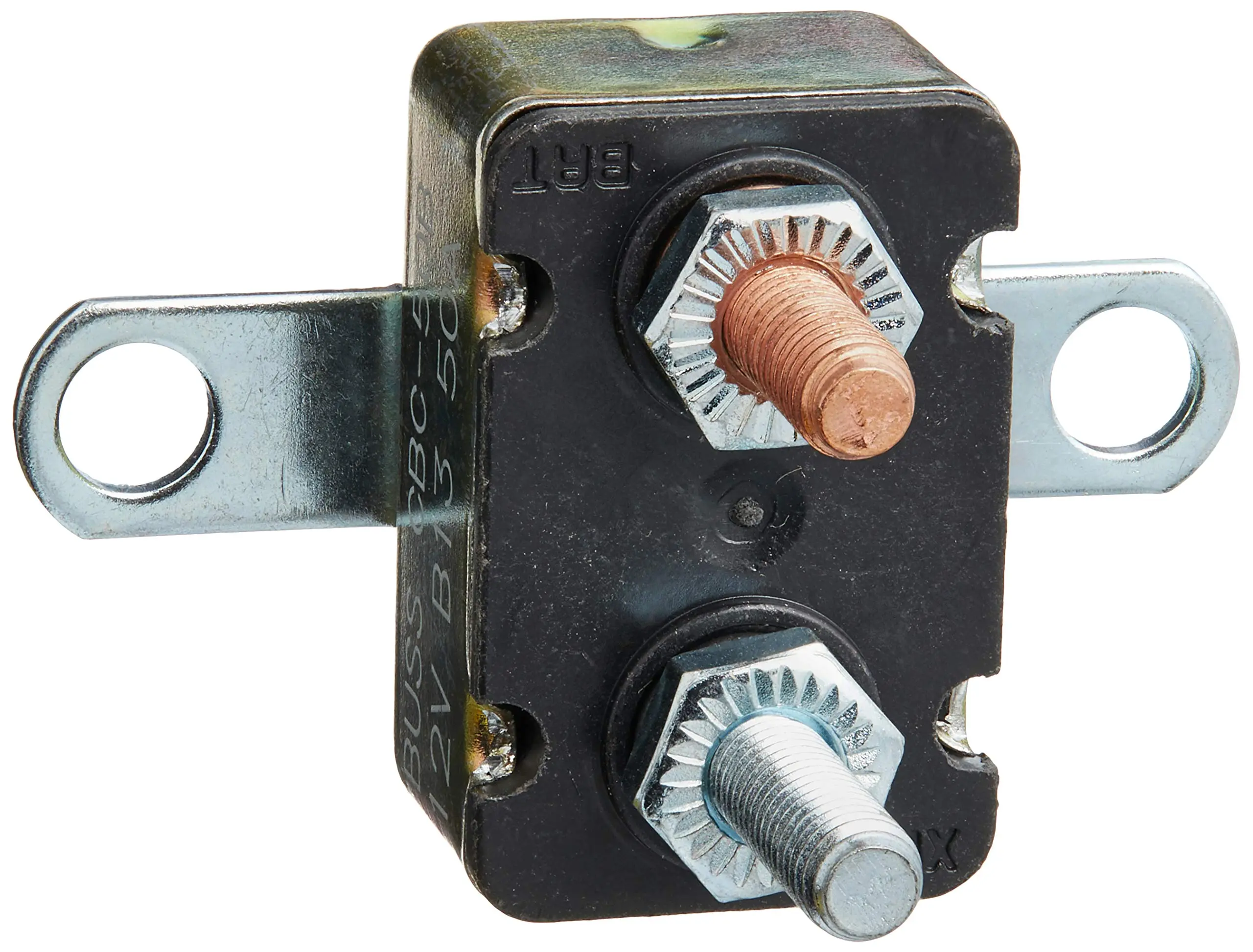 Bussmann CBC-50B Circuit Breaker (Type I Heavy Duty Automotive with Stud Terminals and Bracket - 50 A), 1 Pack