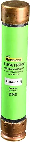 Bussmann FRS-R-35 RK5 35A Time-Delay Cartridge Fuse