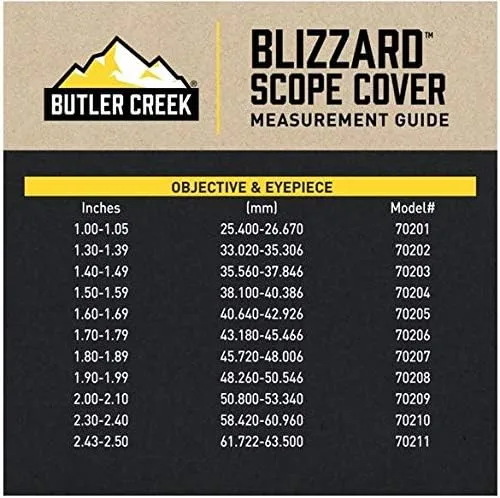 BUTLER CREEK Blizzard Scope Cover