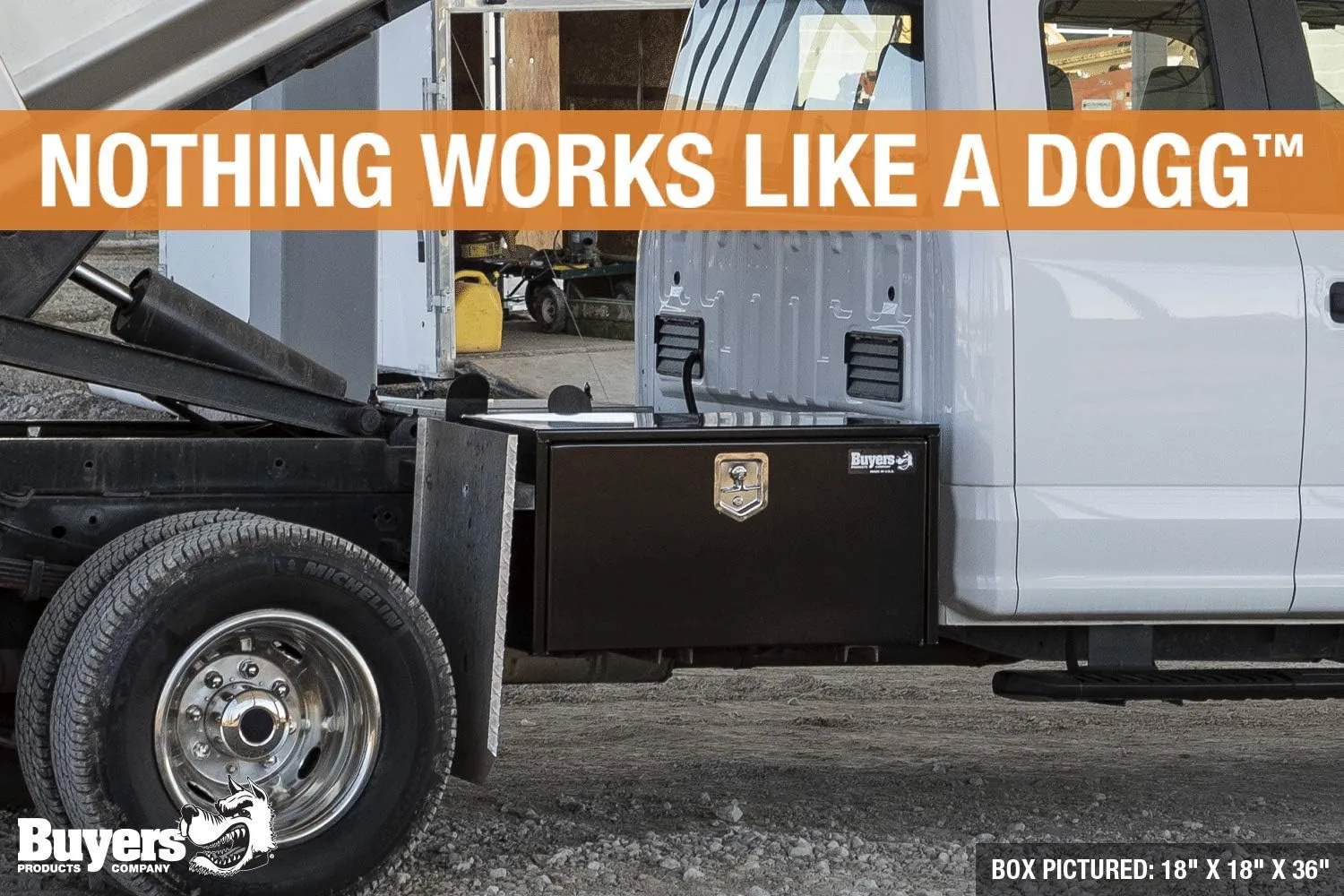Buyers Products Black Steel Underbody Truck Tool Box
