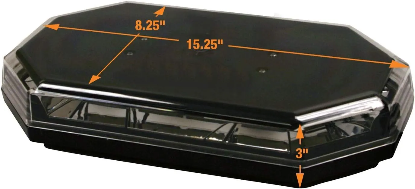 BUYERS PRODUCTS COMPANY 15 Inch LED Mini Light Bar - 56 LEDs, 10 Flash Patterns