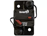 Buyers Products 150 Amp Circuit Breaker with Manual Push-to-Trip Reset with Large Frame, Black