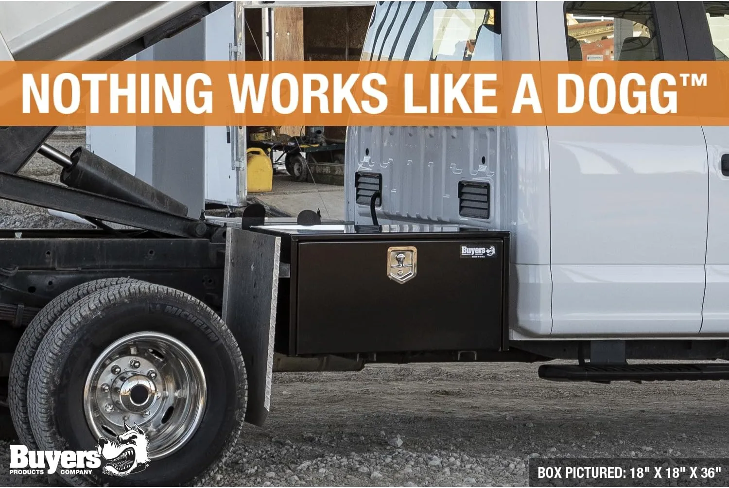 Buyers Products Black Steel Underbody Truck Tool Box
