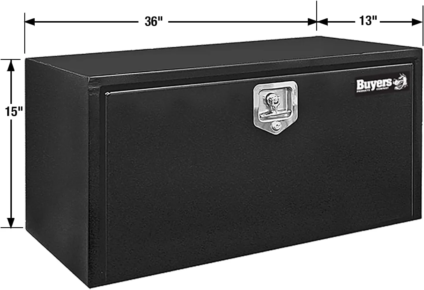 Buyers Products Black Steel Underbody Truck Tool Box