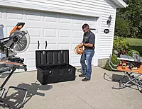 Buyers Products 1712240 Black Poly All-Purpose Storage Chest, 6.3 cu. ft, 44.38" L x 19" W x 17.5" H