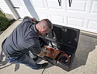 Buyers Products 1712240 Black Poly All-Purpose Storage Chest, 6.3 cu. ft, 44.38" L x 19" W x 17.5" H