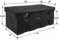 Buyers Products 1712240 Black Poly All-Purpose Storage Chest, 6.3 cu. ft, 44.38" L x 19" W x 17.5" H