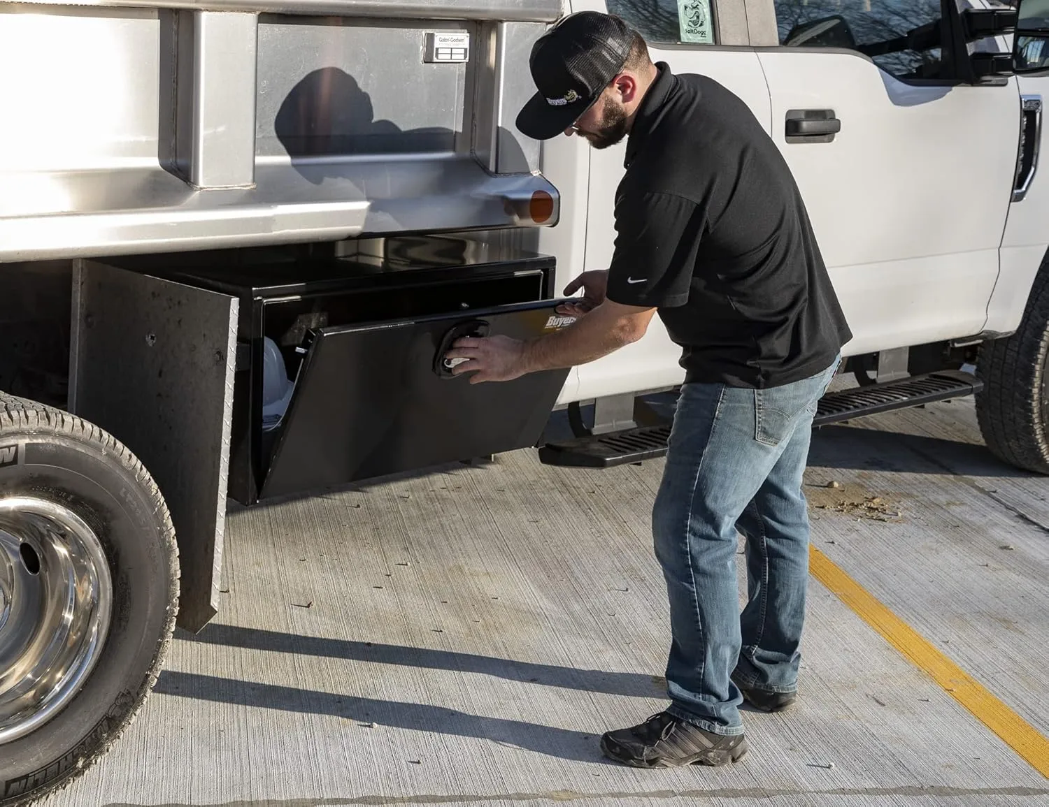 Buyers 1732303 18x18x30 Inch Black Steel Underbody Truck Box