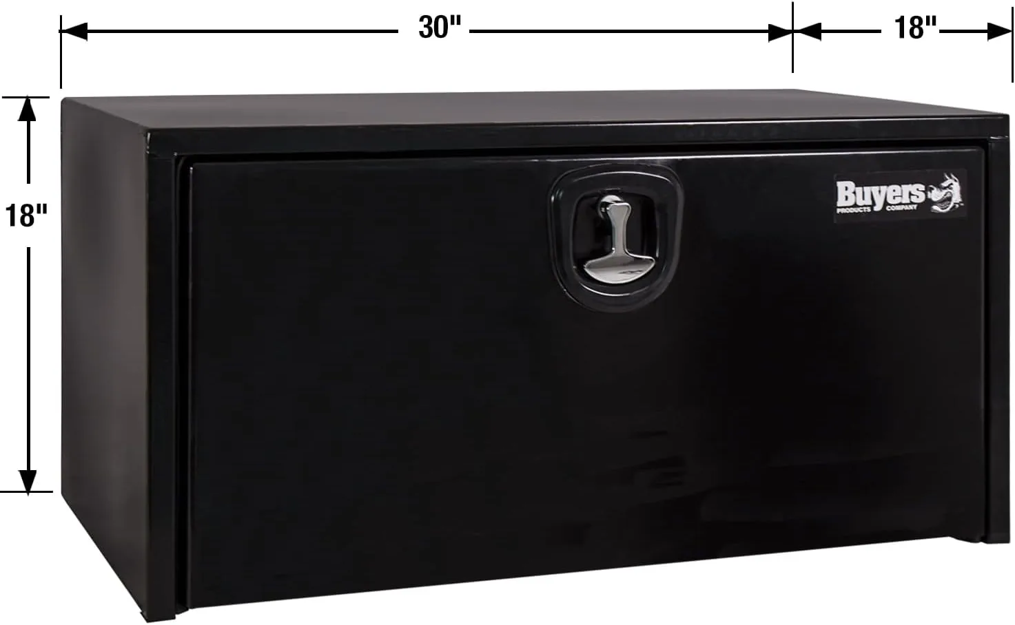 Buyers 1732303 18x18x30 Inch Black Steel Underbody Truck Box