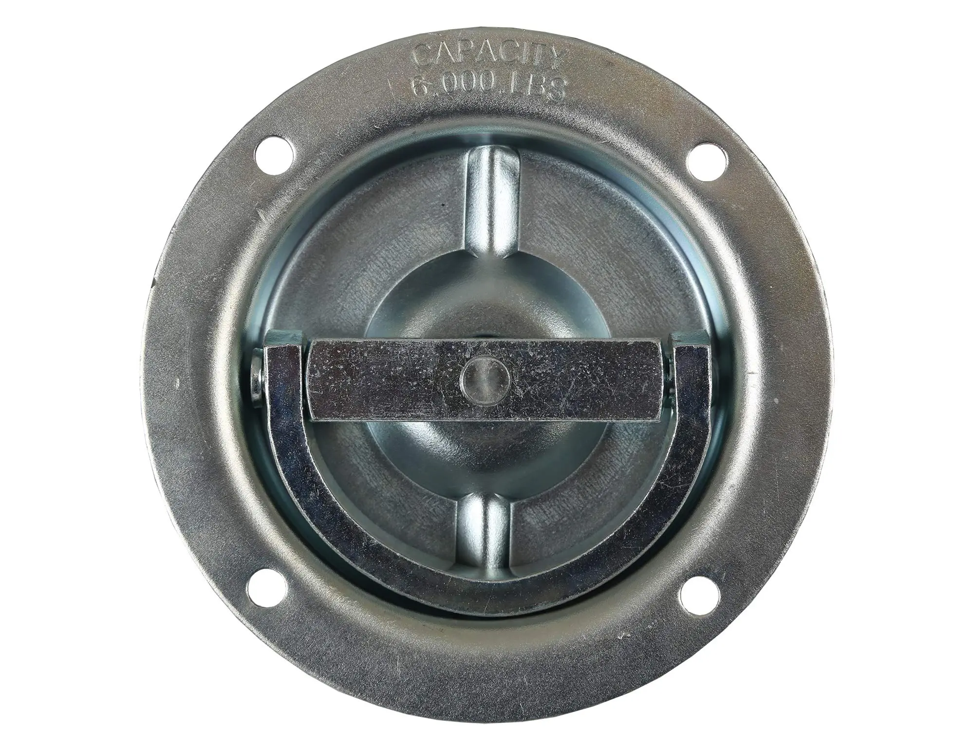 Buyers Products B901 Heavy-Duty Recessed Rotating Tie-Down Rope Ring, Zinc-Plated, 2,000 lb WLL